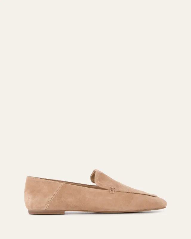 BEAN LOAFERS TAN SUEDE sold by Jo Mercer