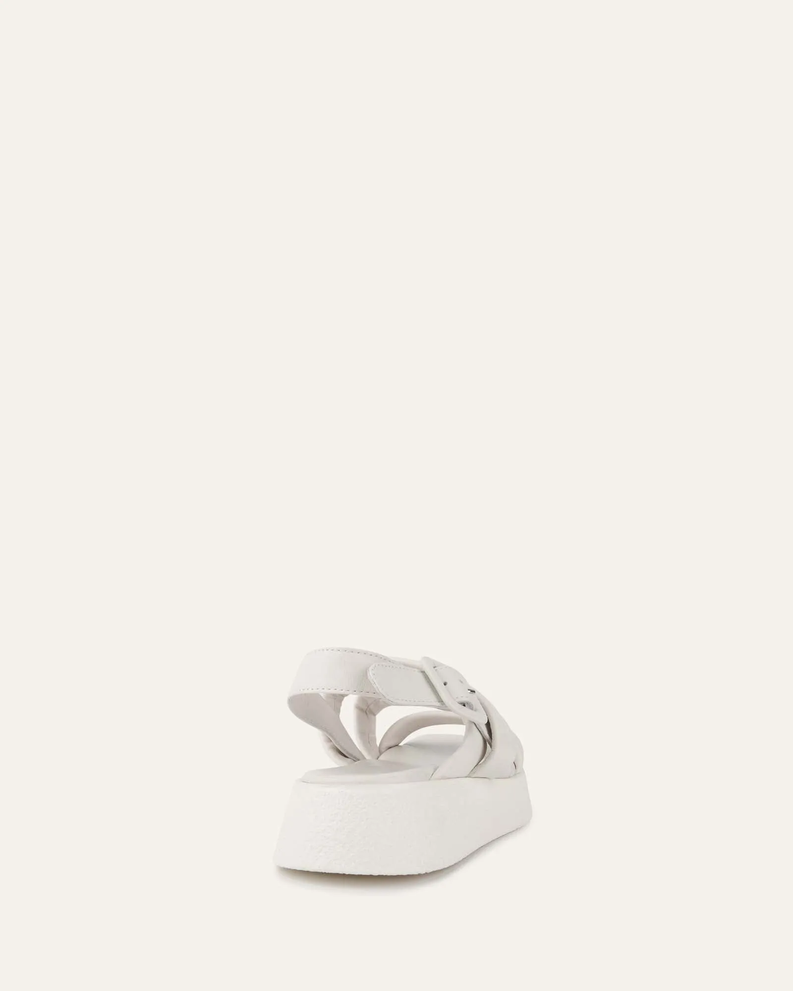 ZIA FLAT SANDALS WHITE LEATHER sold by Jo Mercer product image thumbnail 4
