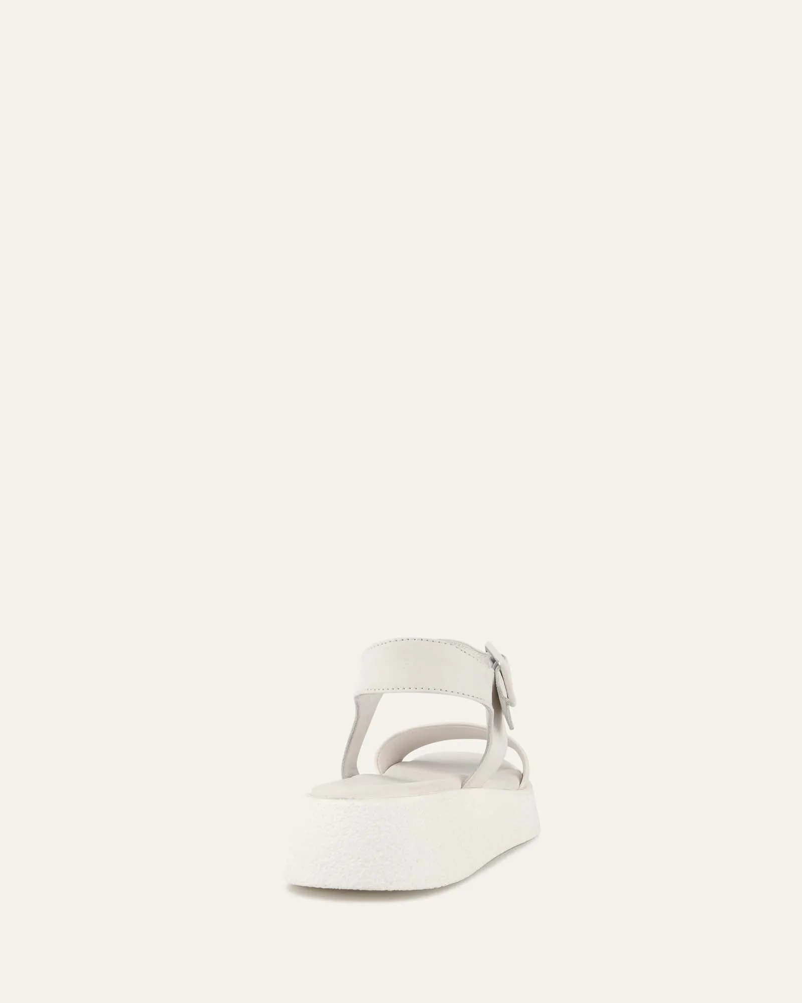 ZURI FLAT SANDALS WHITE LEATHER sold by Jo Mercer product image thumbnail 4