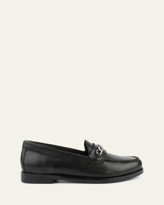 THEA LOAFERS BLACK LEATHER sold by Jo Mercer