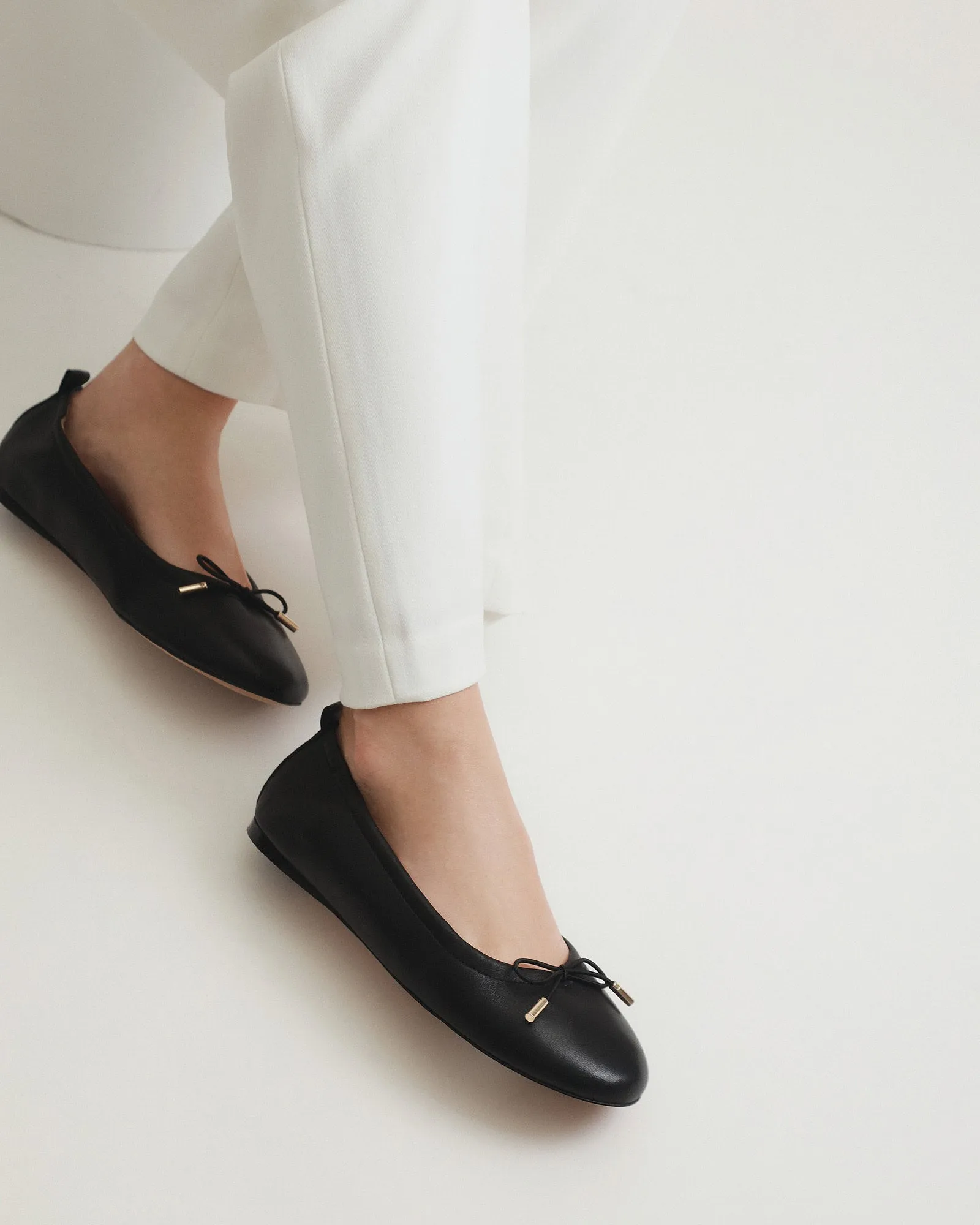 JOLIE CASUAL FLATS BLACK LEATHER sold by Jo Mercer product image thumbnail 2