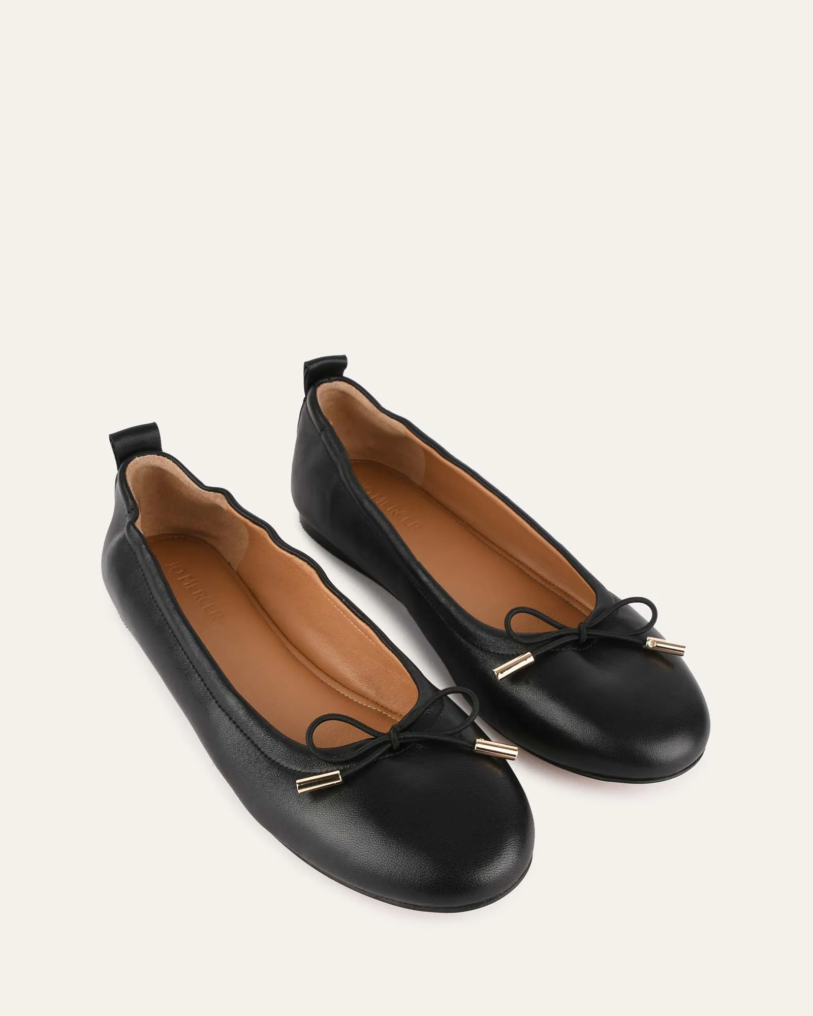 JOLIE CASUAL FLATS BLACK LEATHER sold by Jo Mercer product image thumbnail 3
