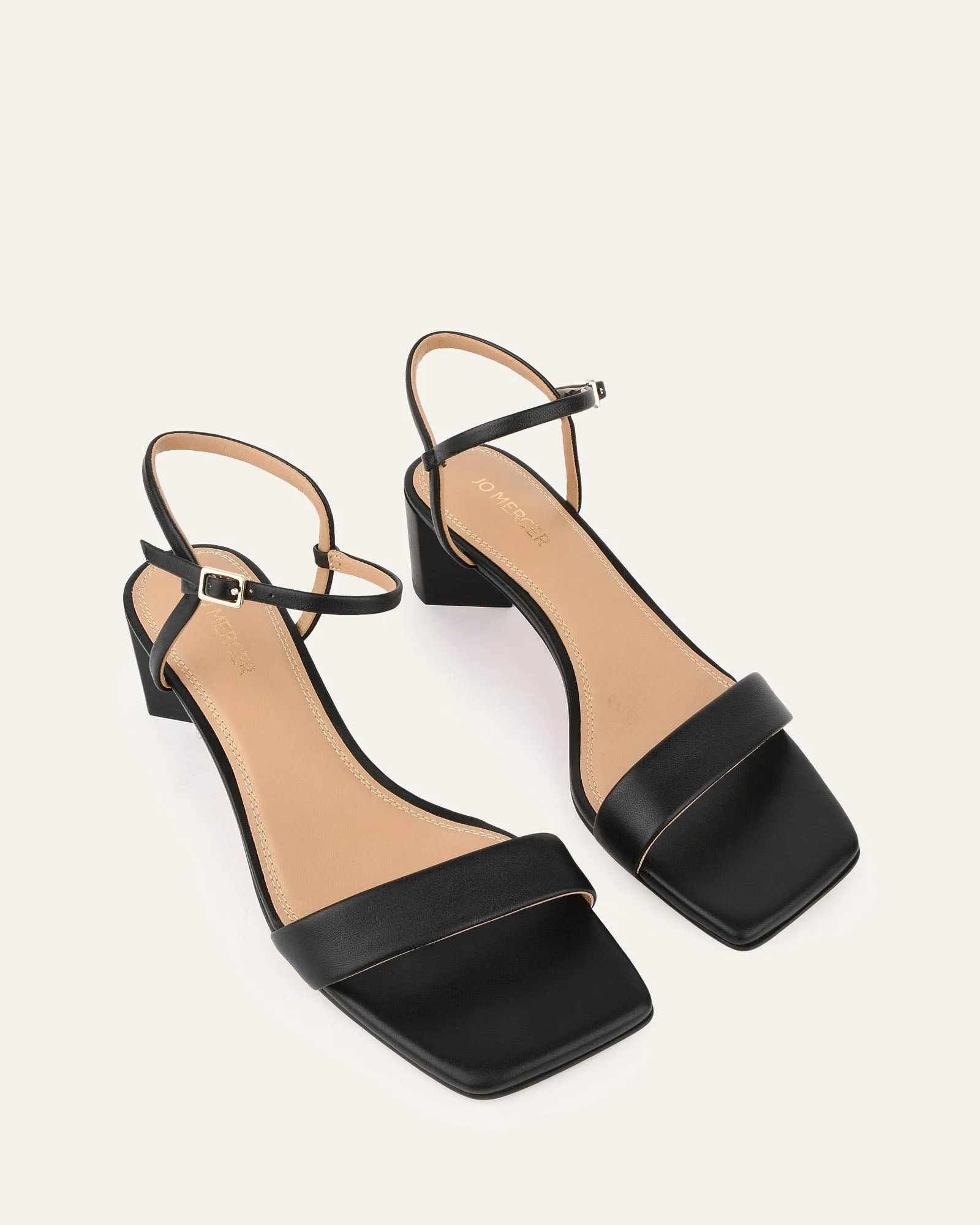 HELEN MID SANDALS BLACK LEATHER sold by Jo Mercer product image thumbnail 3