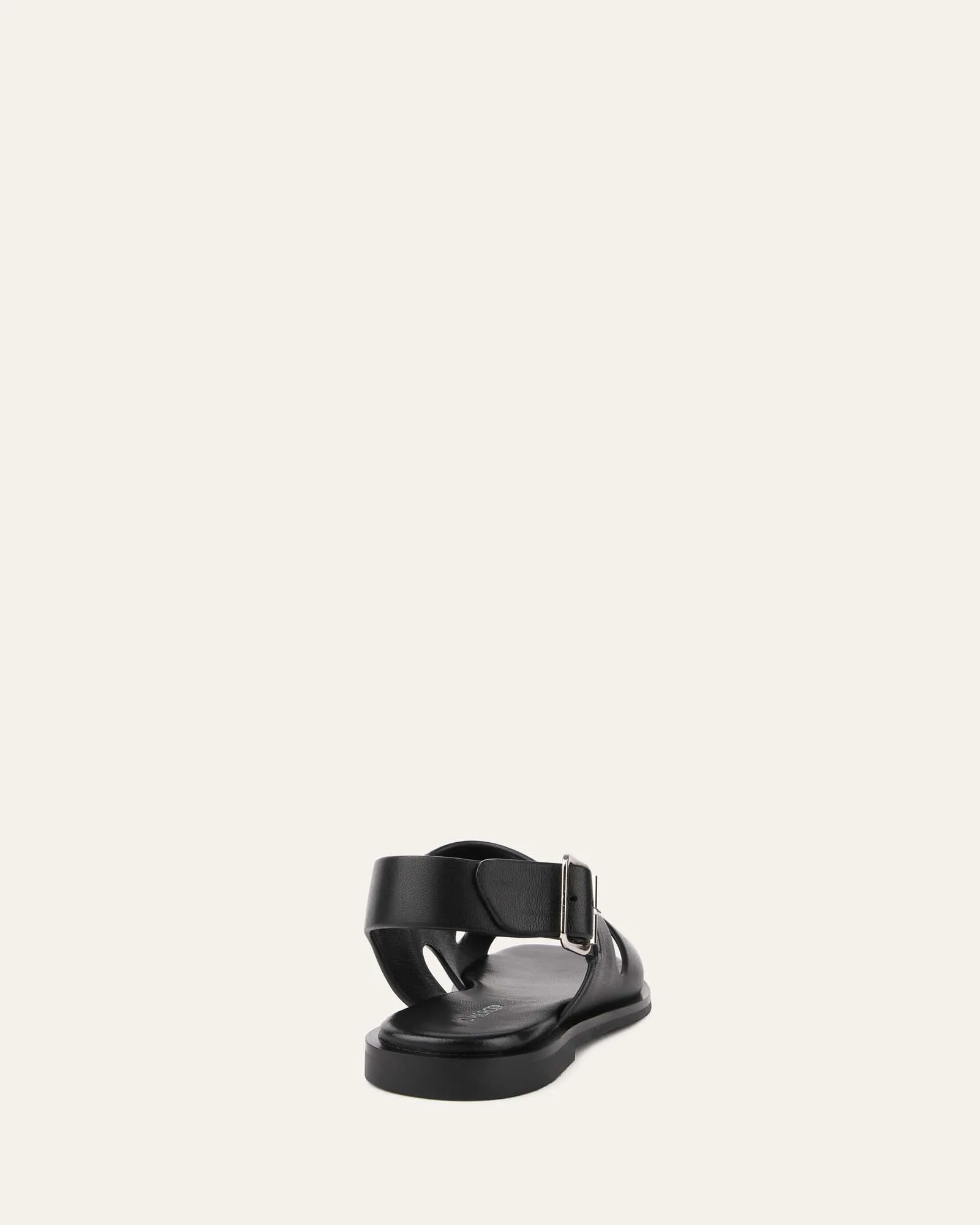 SADIE FLAT SANDALS BLACK LEATHER sold by Jo Mercer product image thumbnail 5