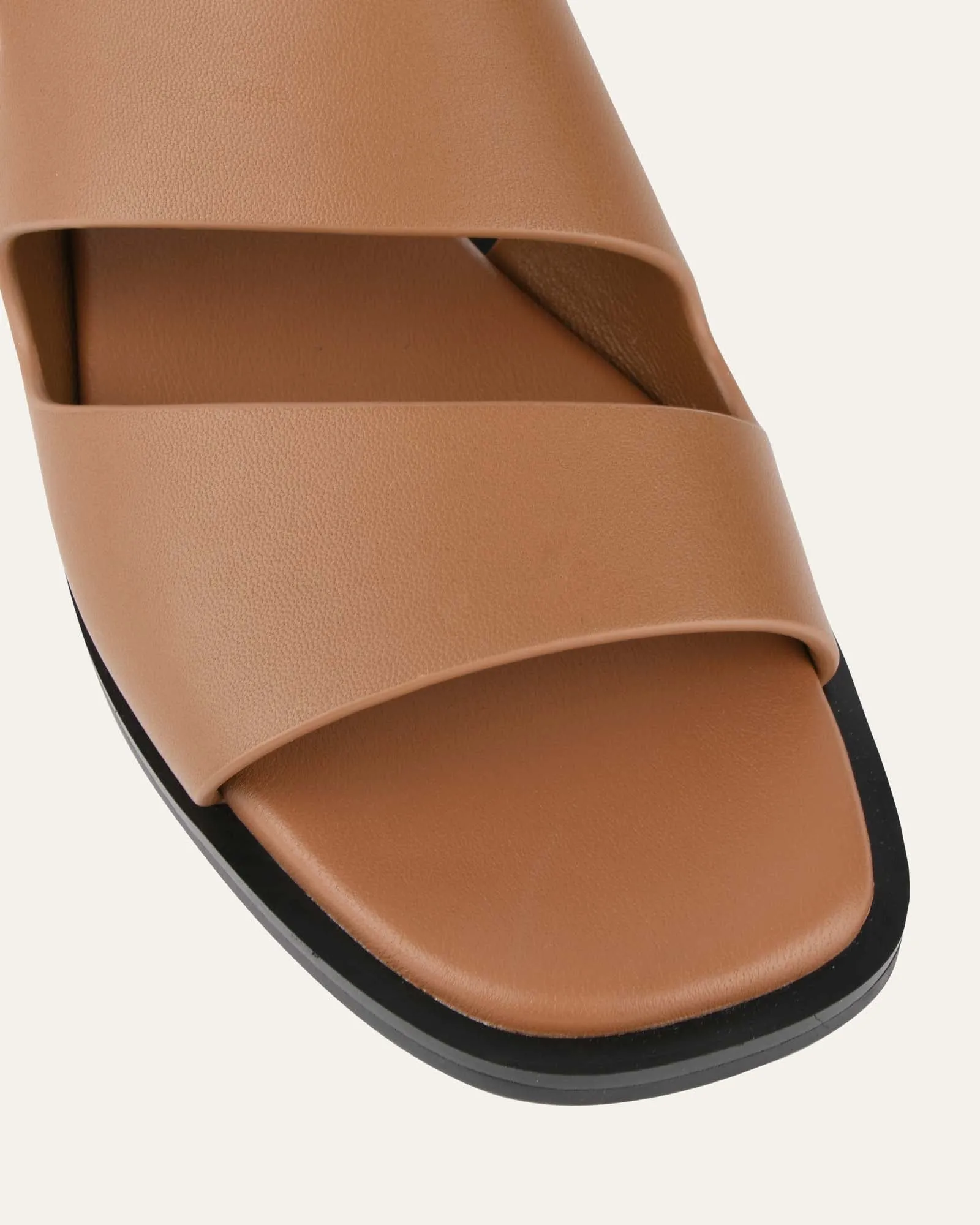 SADIE FLAT SANDALS CARAMEL LEATHER sold by Jo Mercer product image thumbnail 4