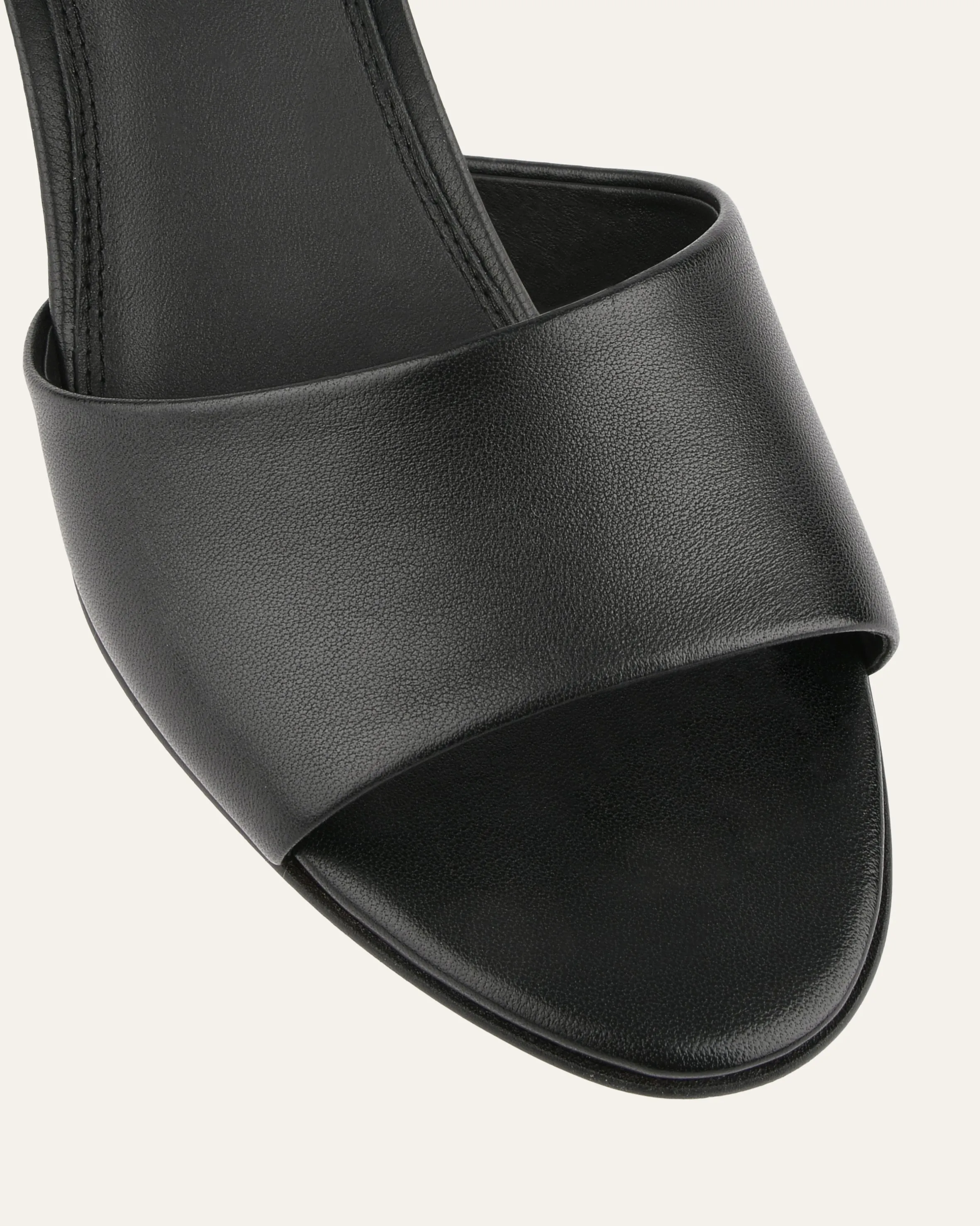 TANYA MID HEEL SANDALS BLACK LEATHER sold by Jo Mercer product image thumbnail 3