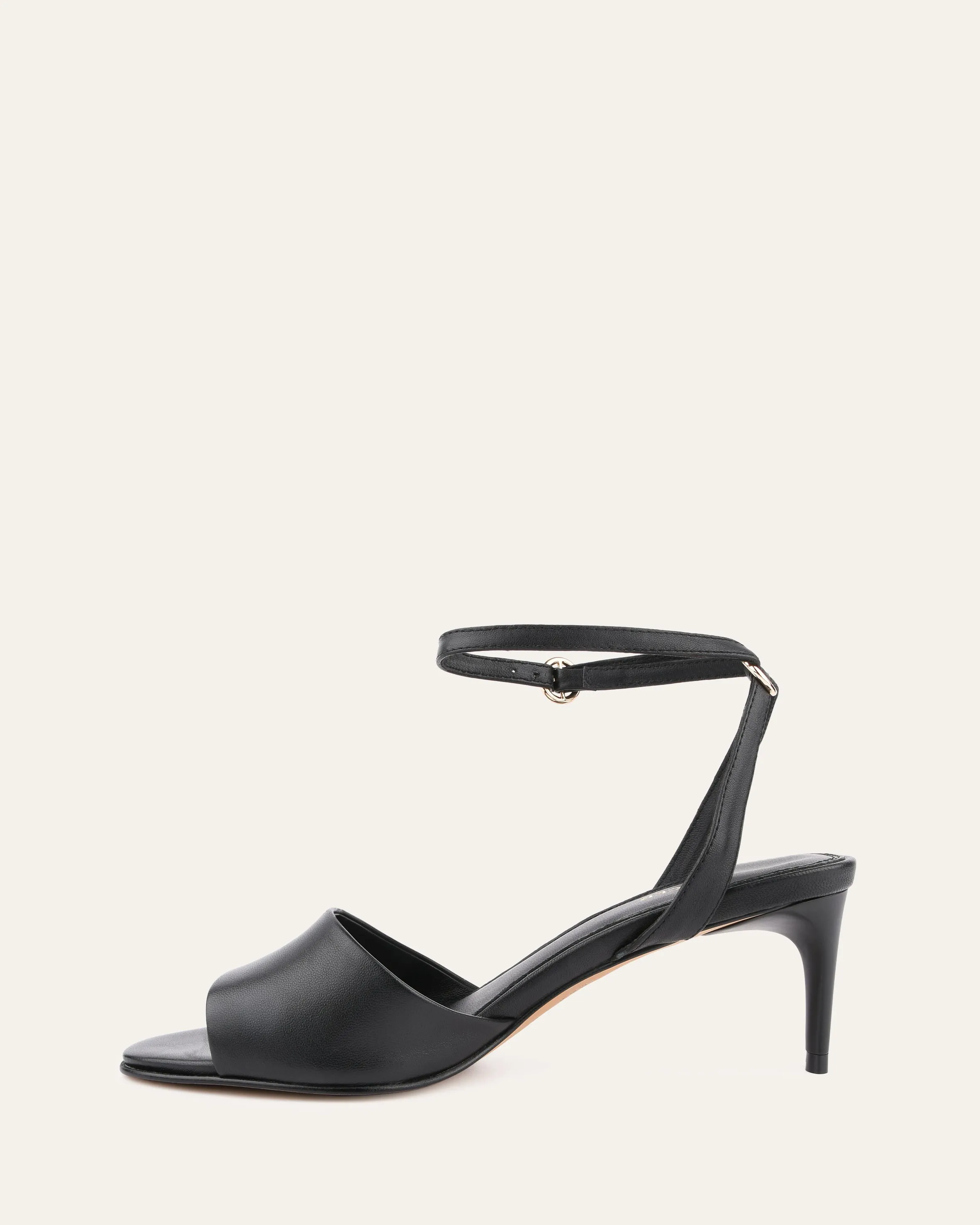 TANYA MID HEEL SANDALS BLACK LEATHER sold by Jo Mercer product image thumbnail 5