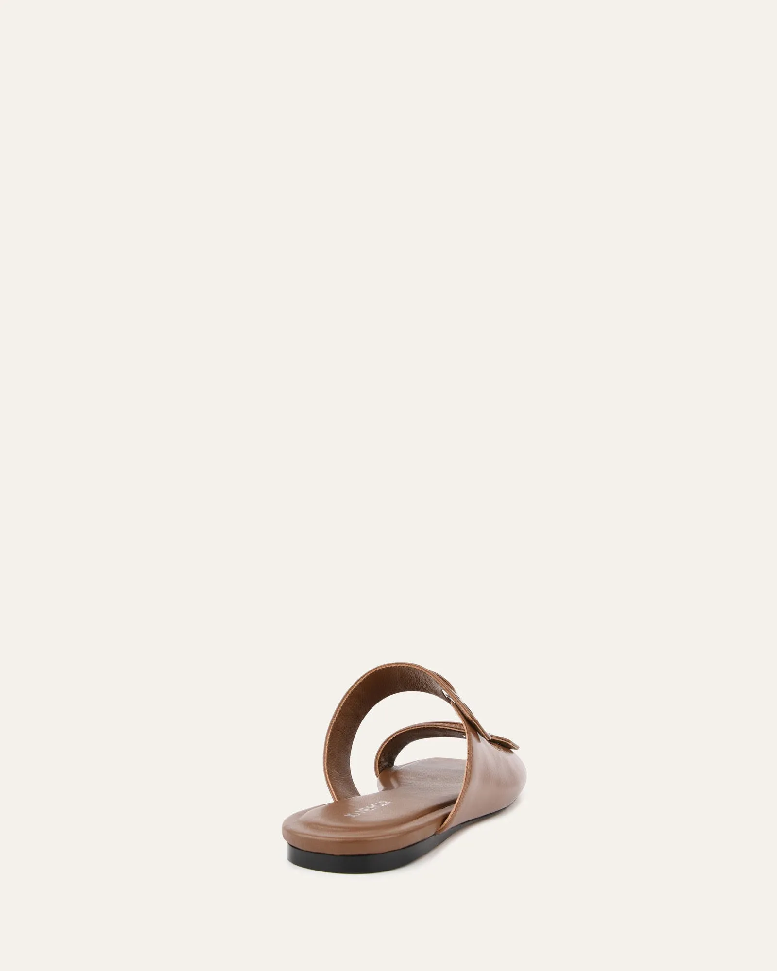QUILL FLAT SANDALS DARK TAN LEATHER sold by Jo Mercer product image thumbnail 5