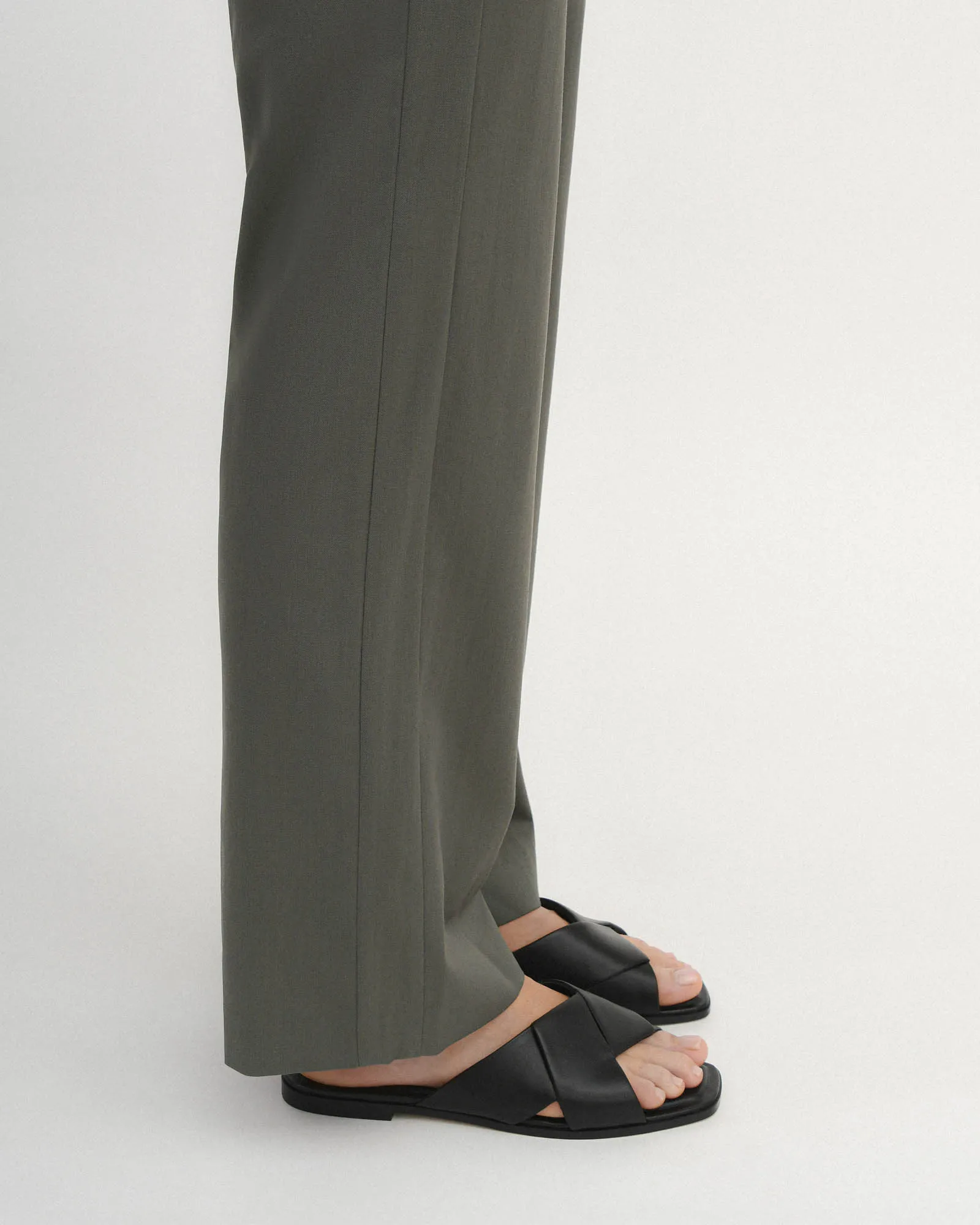 CYRA FLAT SANDALS BLACK LEATHER sold by Jo Mercer product image thumbnail 2