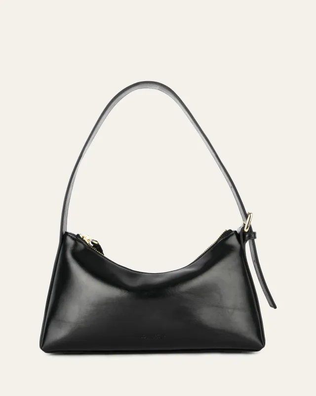 ARLO SHOULDER BAG BLACK LEATHER sold by Jo Mercer