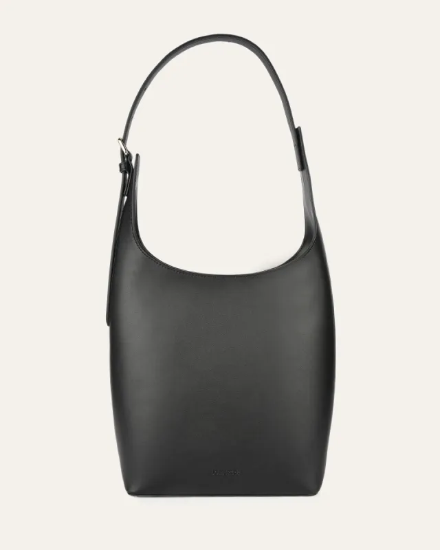 MARIA TOTE BAG BLACK LEATHER sold by Jo Mercer