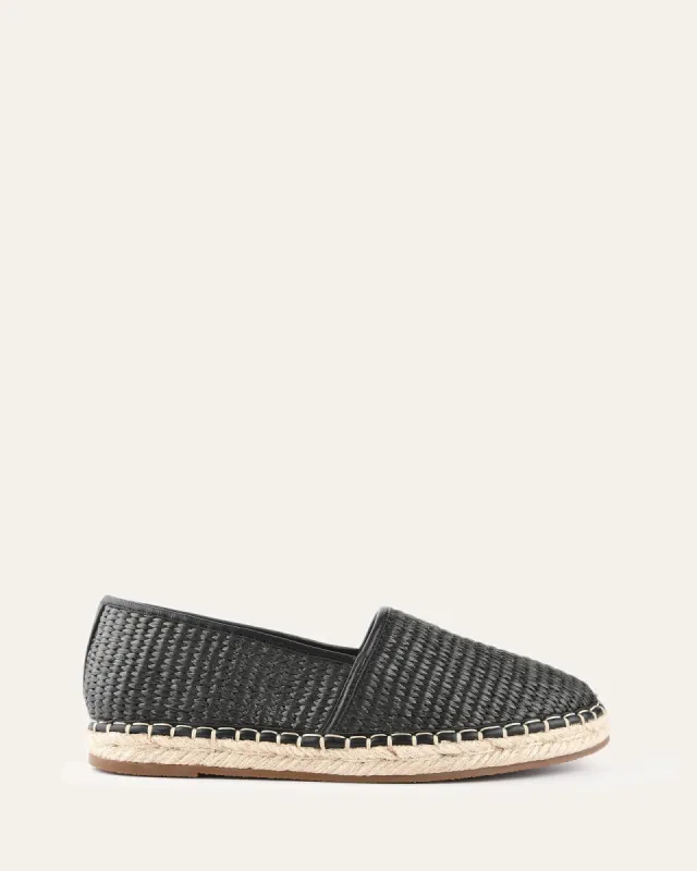 OAKLEY LOAFERS BLACK RAFFIA sold by Jo Mercer