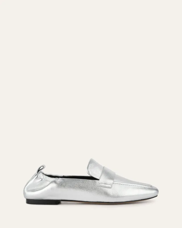 BOWEN LOAFERS SILVER LEATHER sold by Jo Mercer