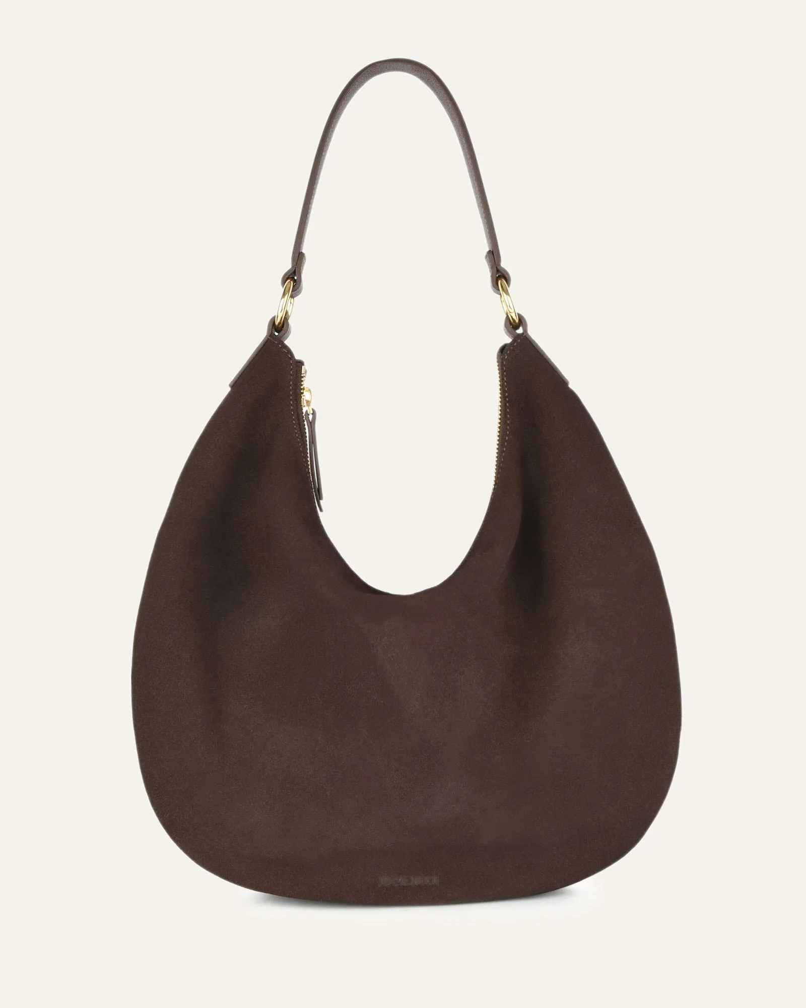 MARGO SHOULDER BAG BITTER CHOC SUEDE sold by Jo Mercer