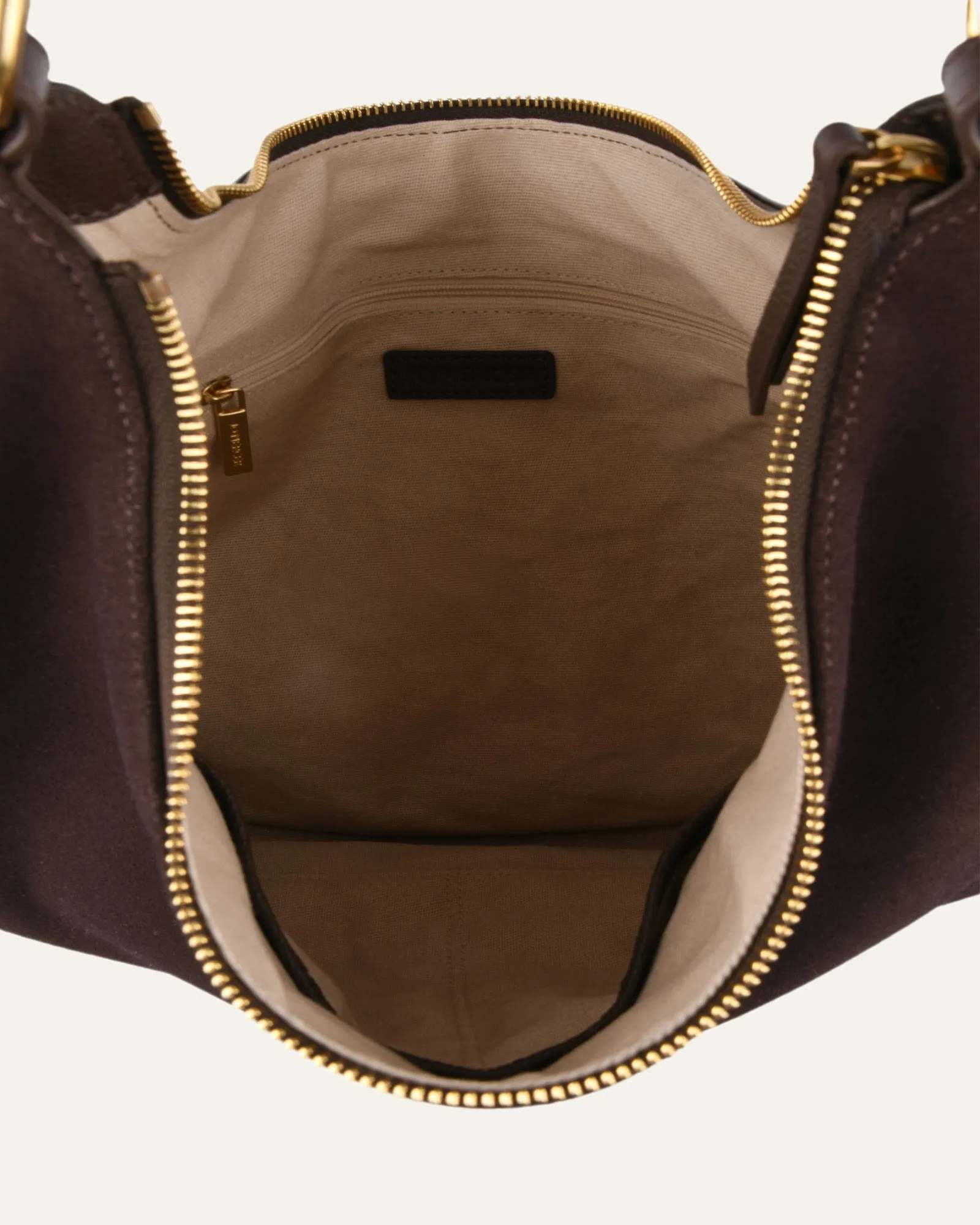 MARGO SHOULDER BAG BITTER CHOC SUEDE sold by Jo Mercer product image thumbnail 4