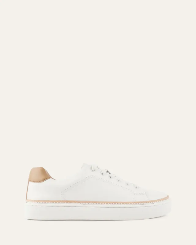BRINLEY SNEAKERS WHITE LEATHER sold by Jo Mercer