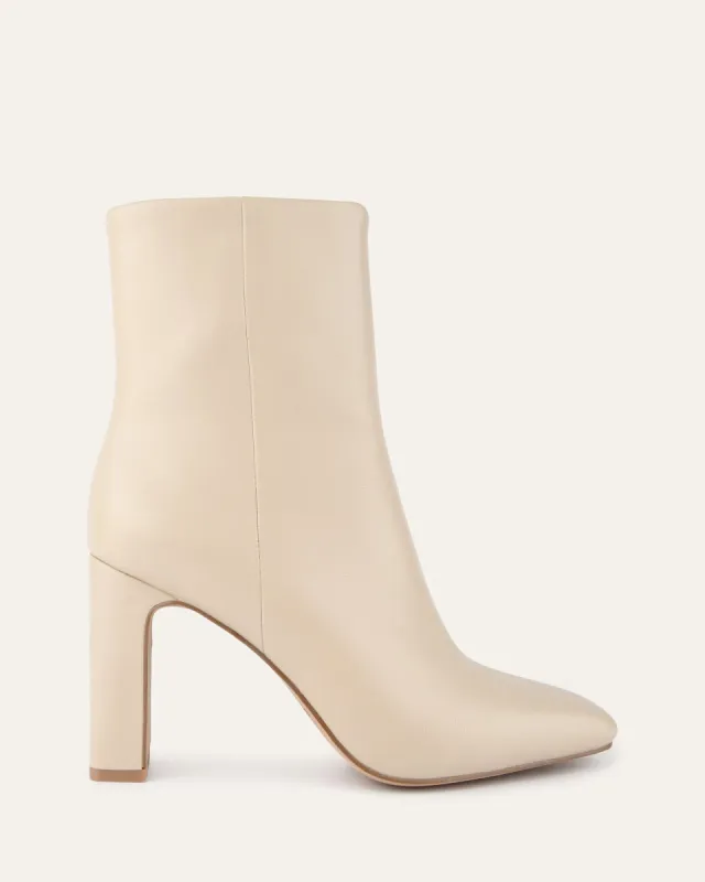 SUKI HIGH ANKLE BOOTS SAND LEATHER sold by Jo Mercer