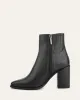 LUNA HIGH ANKLE BOOTS BLACK LEATHER sold by Jo Mercer