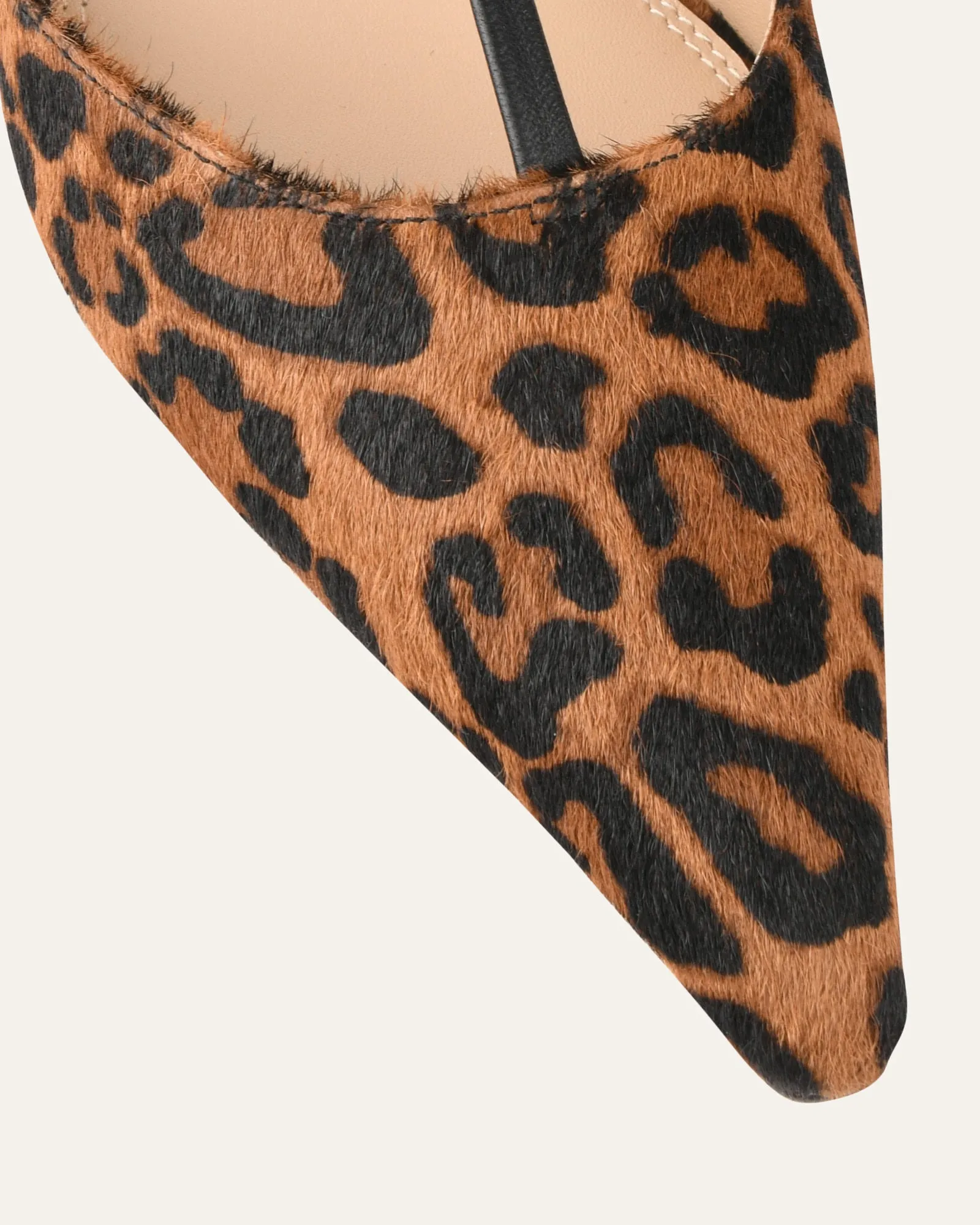 YULA MID HEELS LEOPARD HAIR ON LEATHER sold by Jo Mercer product image thumbnail 3