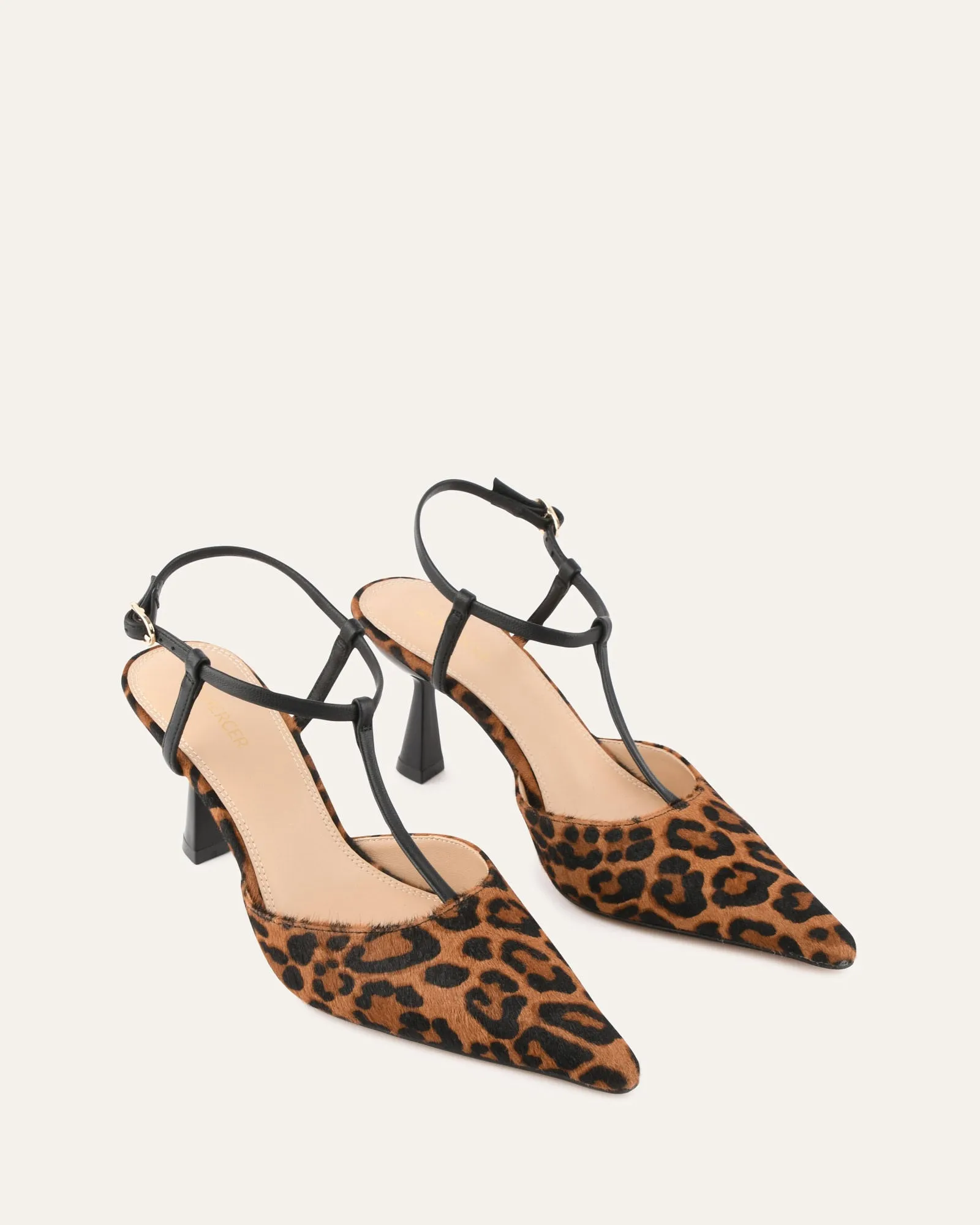 YULA MID HEELS LEOPARD HAIR ON LEATHER sold by Jo Mercer product image thumbnail 2
