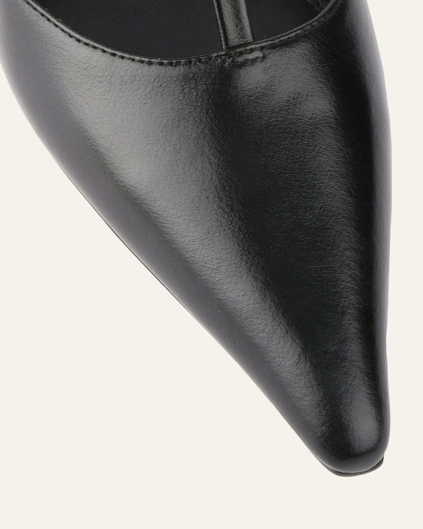 YULA MID HEELS BLACK LEATHER sold by Jo Mercer product image thumbnail 3