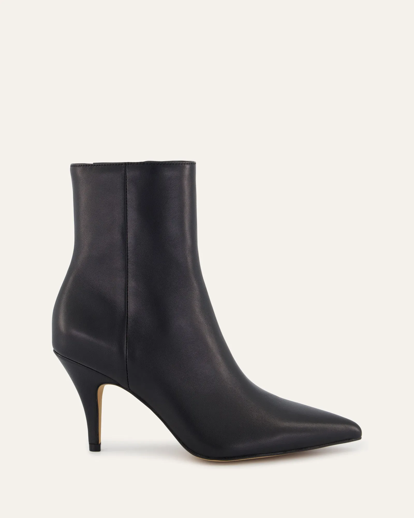 LOTTIE HIGH ANKLE BOOTS BLACK LEATHER sold by Jo Mercer