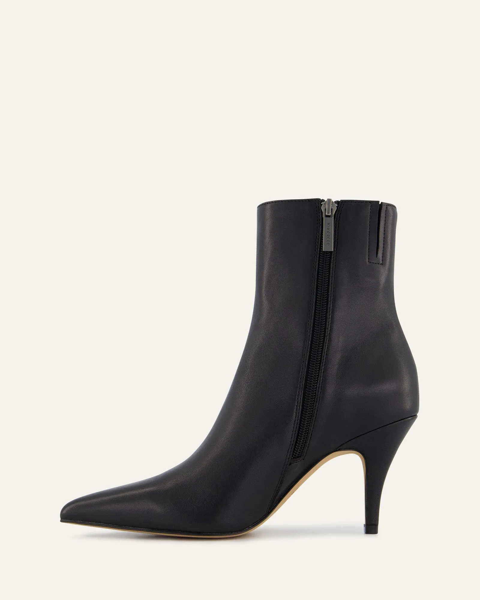 LOTTIE HIGH ANKLE BOOTS BLACK LEATHER sold by Jo Mercer product image thumbnail 5