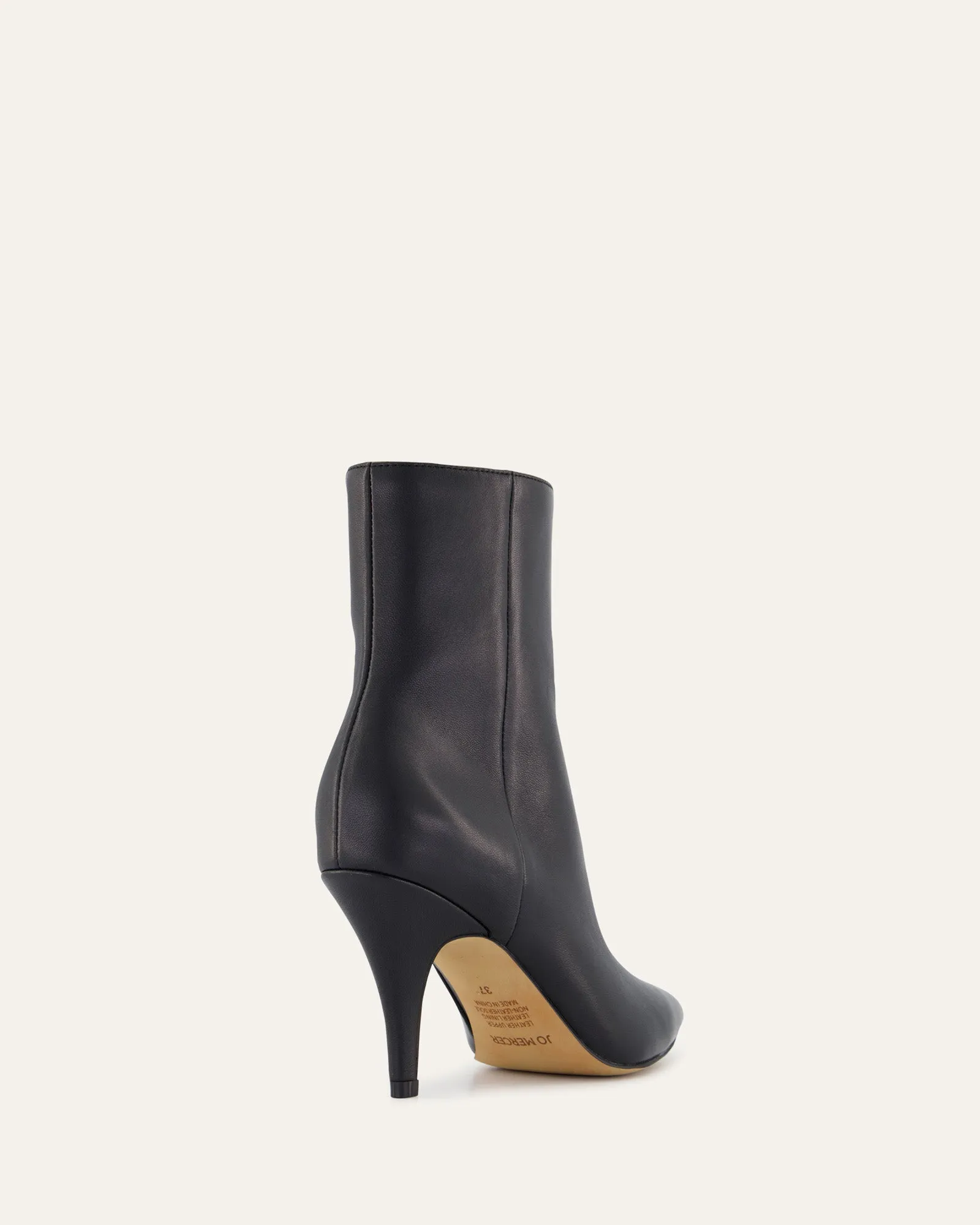 LOTTIE HIGH ANKLE BOOTS BLACK LEATHER sold by Jo Mercer product image thumbnail 4