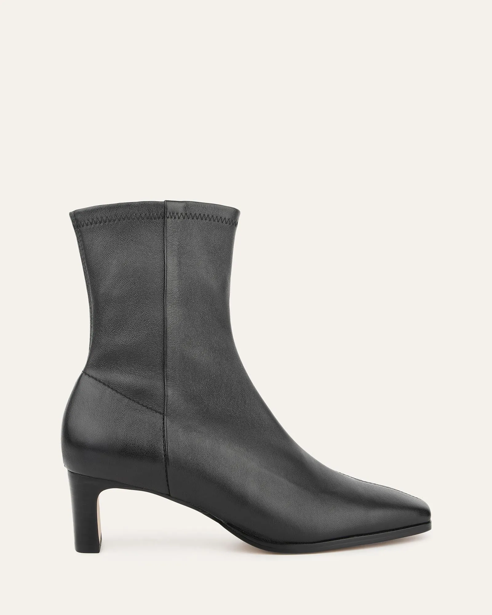 QUINCE MID ANKLE BOOTS BLACK LEATHER sold by Jo Mercer