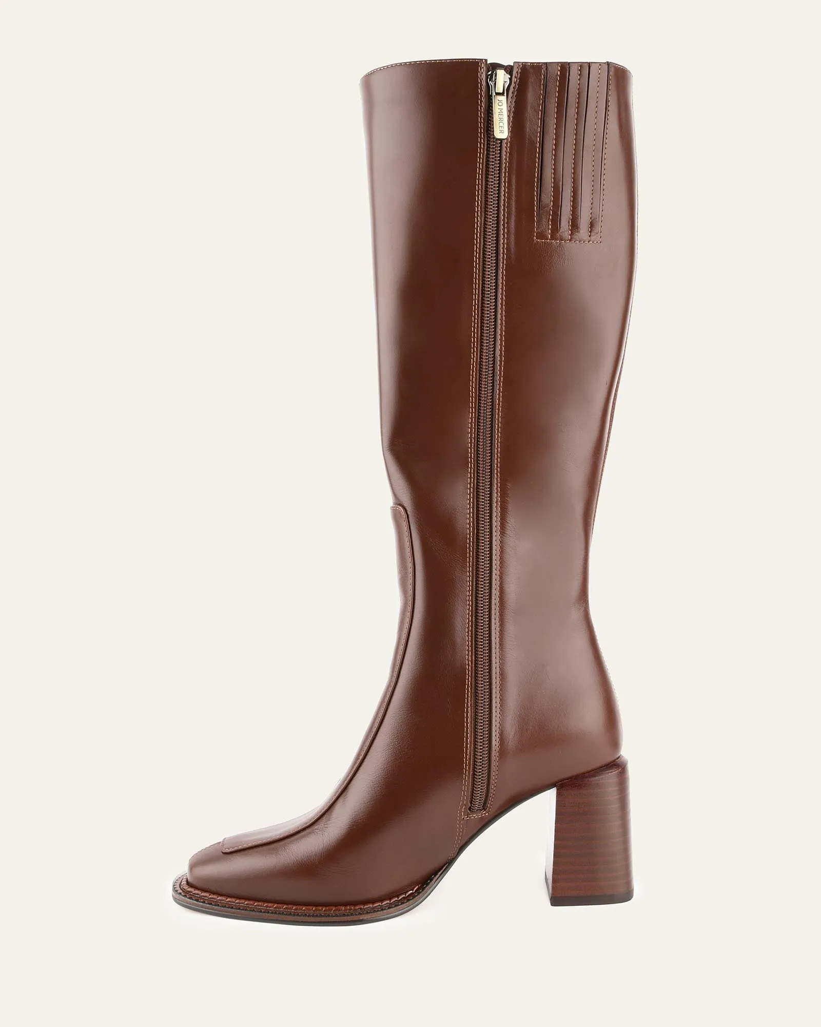 DIVINE KNEE BOOTS DARK CHOC LEATHER sold by Jo Mercer product image thumbnail 5