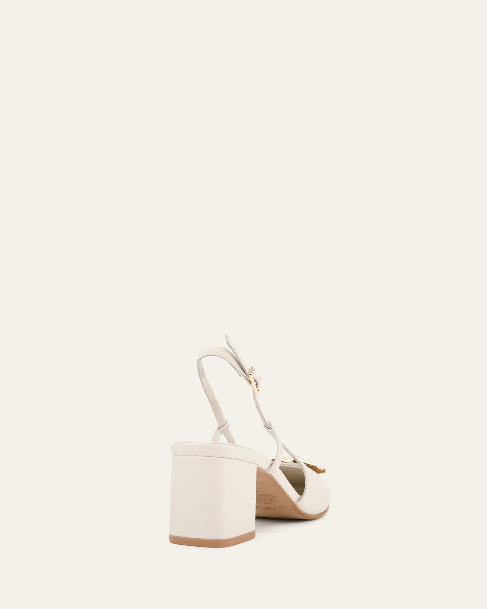 PETRA LOW HEELS OFF WHITE LEATHER sold by Jo Mercer product image thumbnail 4
