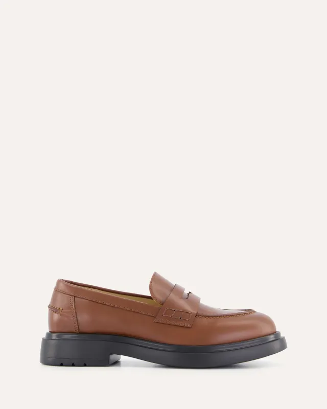 JARVIS LOAFERS CHESTNUT LEATHER sold by Jo Mercer