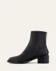 MASON FLAT ANKLE BOOTS BLACK LEATHER sold by Jo Mercer