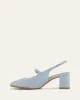 PEGGY LOW HEELS MIST BLUE PATENT sold by Jo Mercer