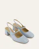 PEGGY LOW HEELS MIST BLUE PATENT sold by Jo Mercer