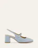PEGGY LOW HEELS MIST BLUE PATENT sold by Jo Mercer