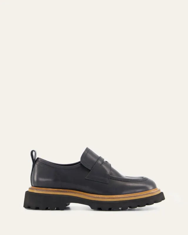 OBI LOAFERS BLACK LEATHER sold by Jo Mercer