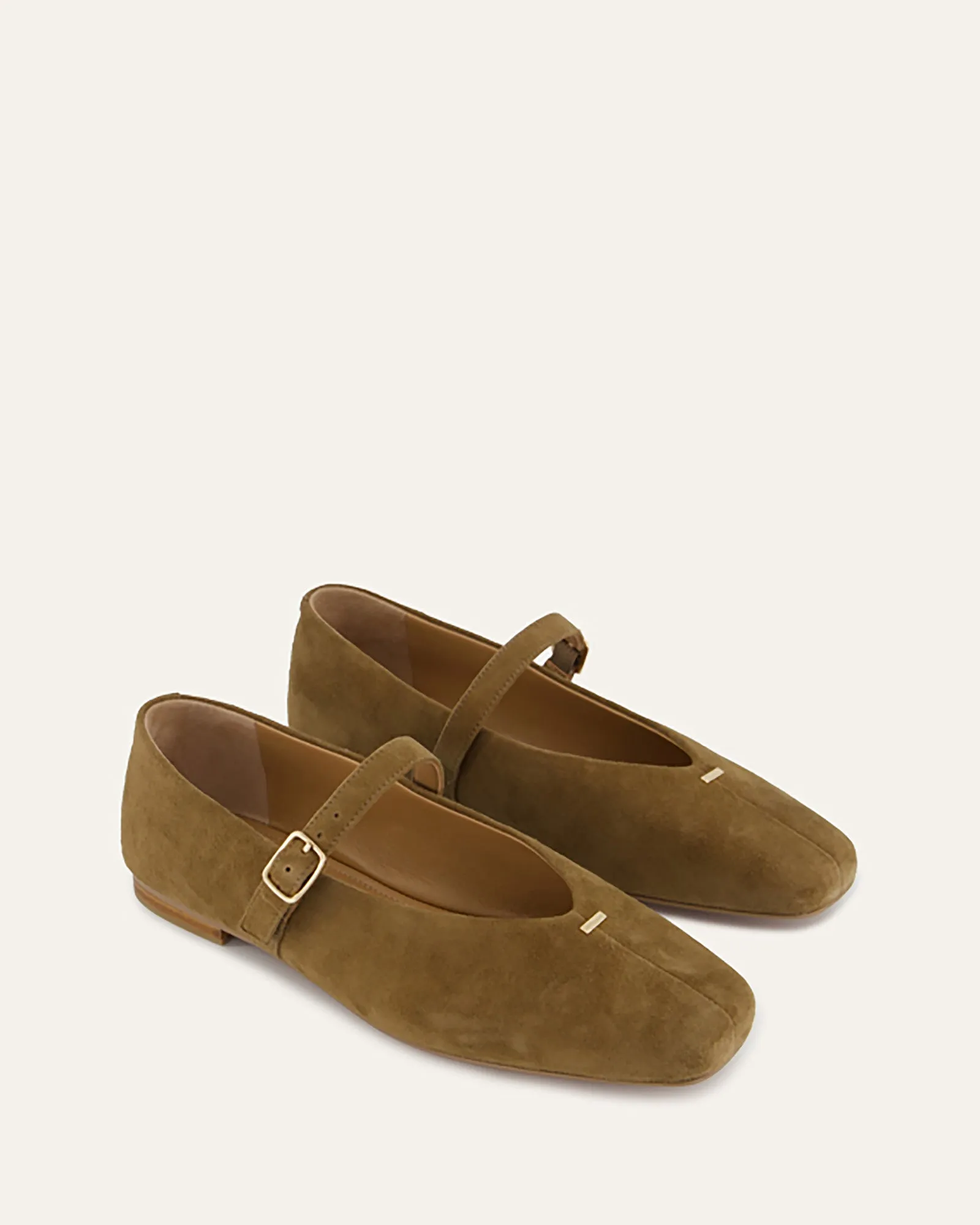 APRIL CASUAL FLATS BARK SUEDE sold by Jo Mercer product image thumbnail 2