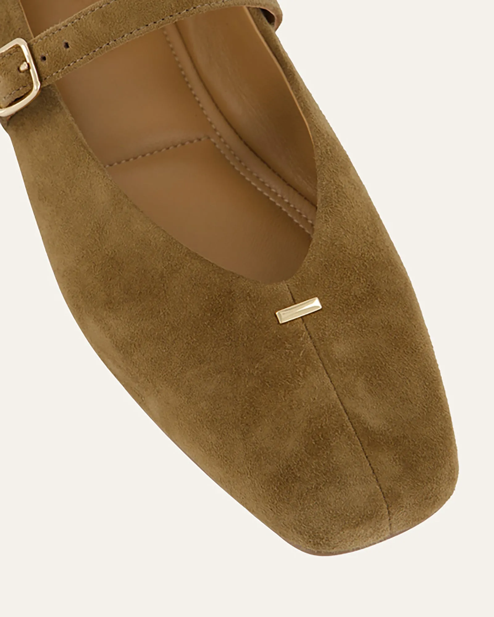 APRIL CASUAL FLATS BARK SUEDE sold by Jo Mercer product image thumbnail 3