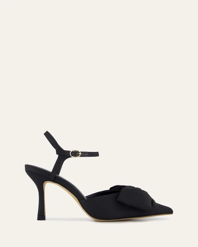 ARIELLE HIGH HEELS BLACK TEXTILE sold by Jo Mercer