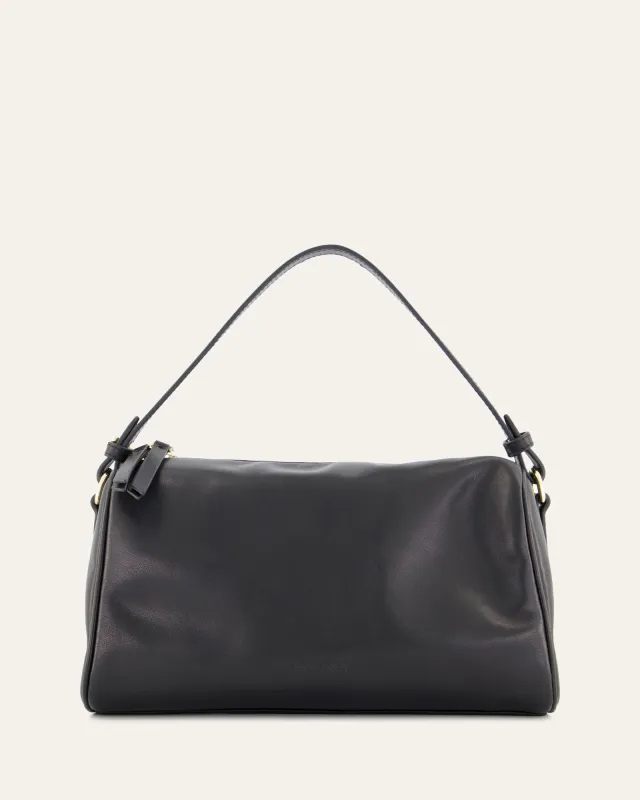 SYLVIE CROSSBODY BAG BLACK LEATHER sold by Jo Mercer