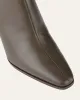 JEMIMA HIGH ANKLE BOOTS DARK OLIVE LEATHER sold by Jo Mercer