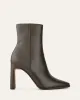 JEMIMA HIGH ANKLE BOOTS DARK OLIVE LEATHER sold by Jo Mercer