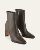 JEMIMA HIGH ANKLE BOOTS DARK OLIVE LEATHER sold by Jo Mercer