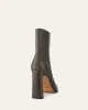 JEMIMA HIGH ANKLE BOOTS DARK OLIVE LEATHER sold by Jo Mercer