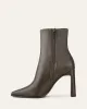 JEMIMA HIGH ANKLE BOOTS DARK OLIVE LEATHER sold by Jo Mercer