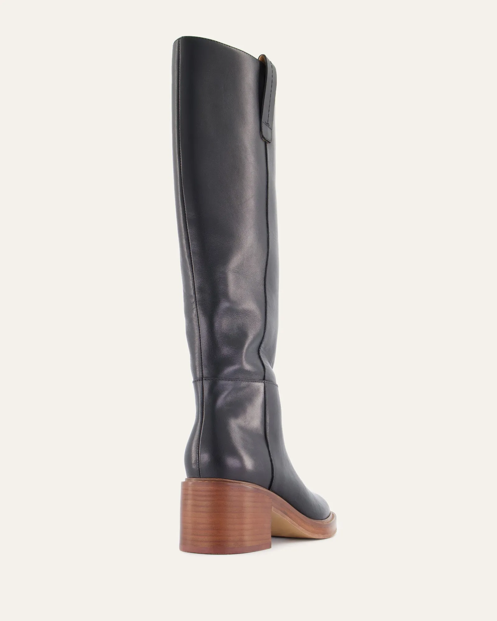 RIO KNEE BOOTS BLACK LEATHER sold by Jo Mercer product image thumbnail 4
