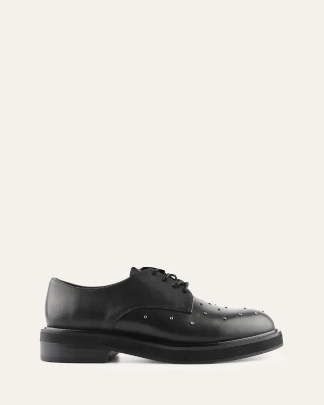 IKER LACE UPS BLACK LEATHER sold by Jo Mercer