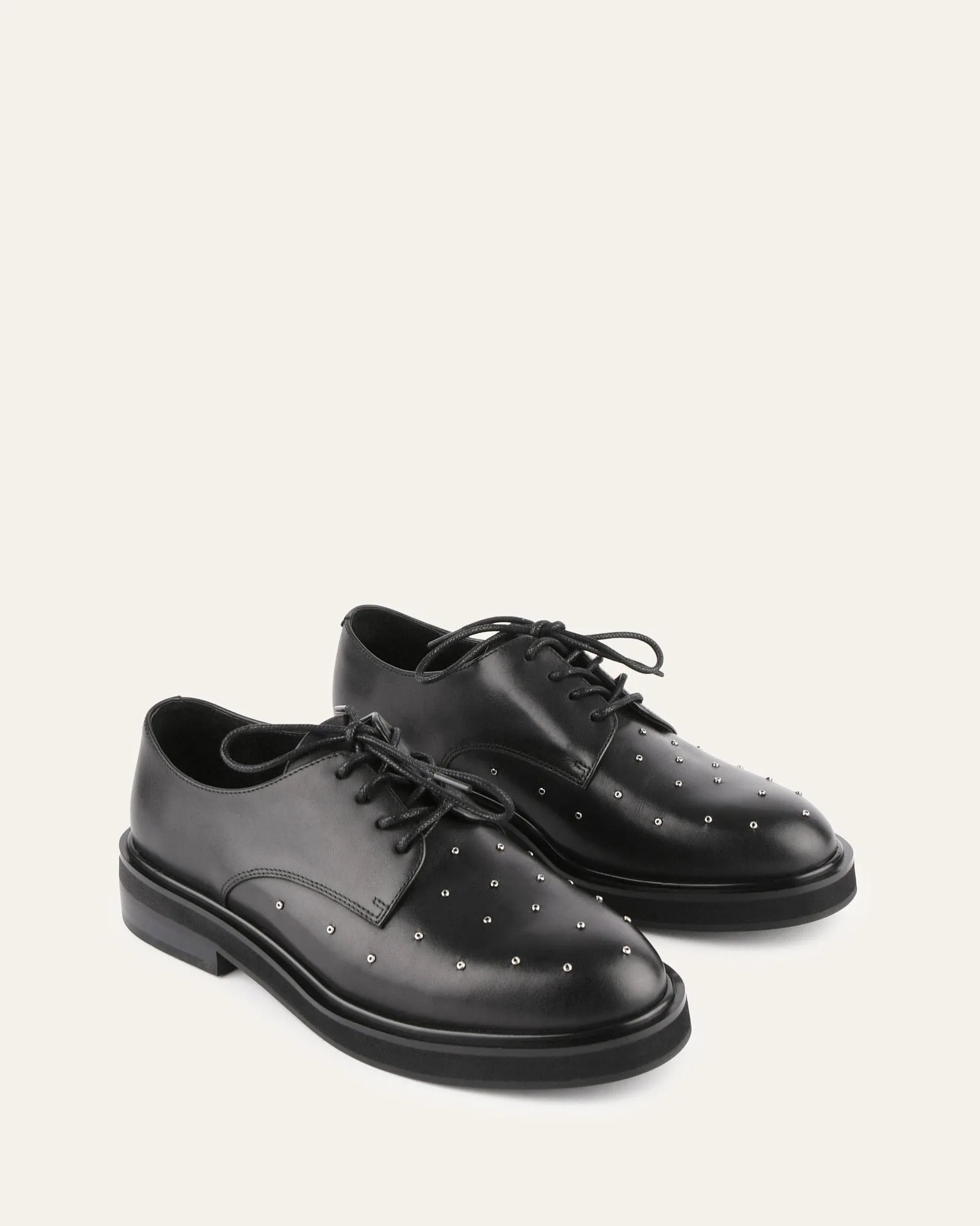 IKER LACE UPS BLACK LEATHER sold by Jo Mercer product image thumbnail 3