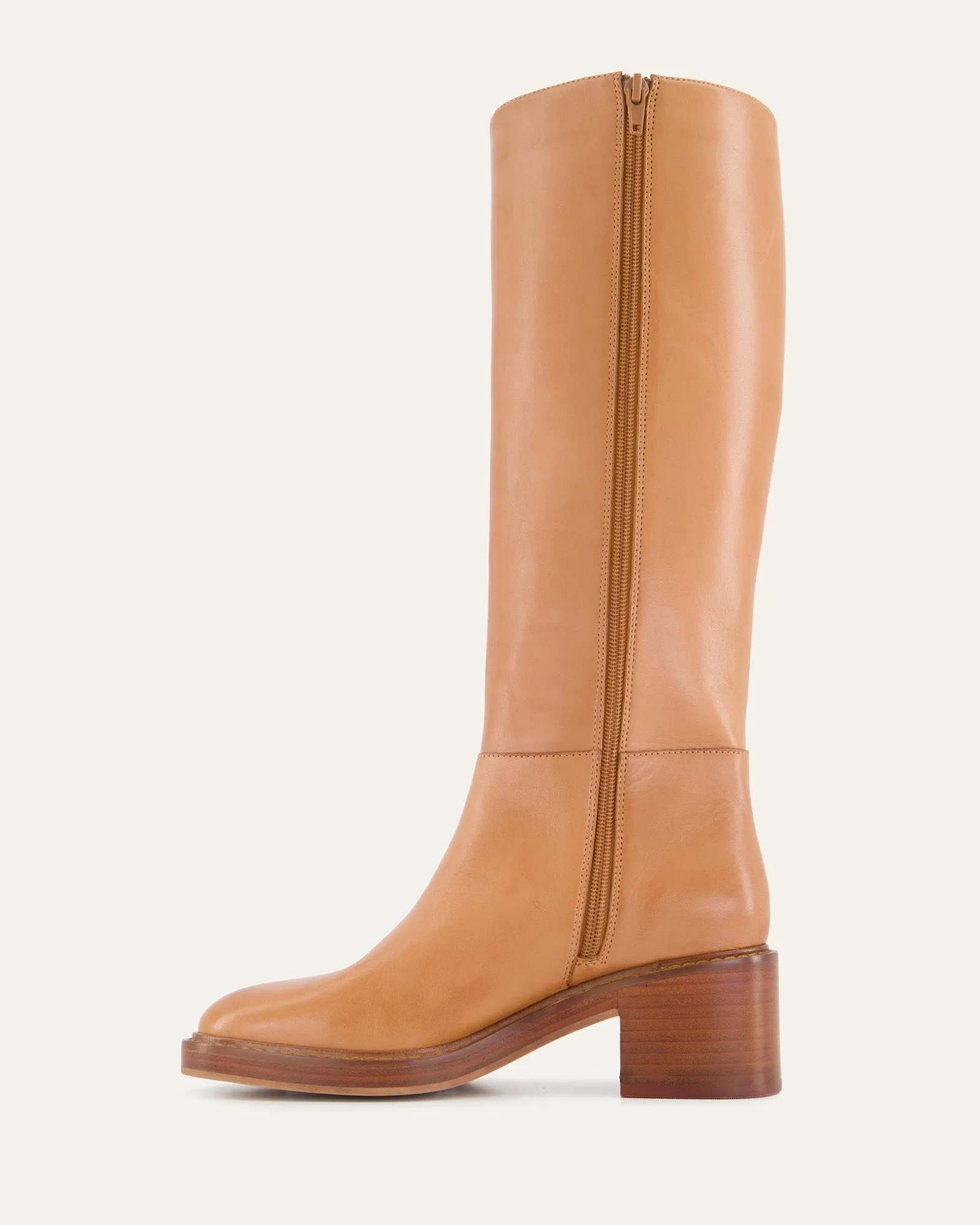RIO KNEE BOOTS BRANDY LEATHER sold by Jo Mercer product image thumbnail 4